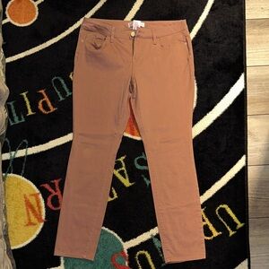 Brown Slim Fit Pants
